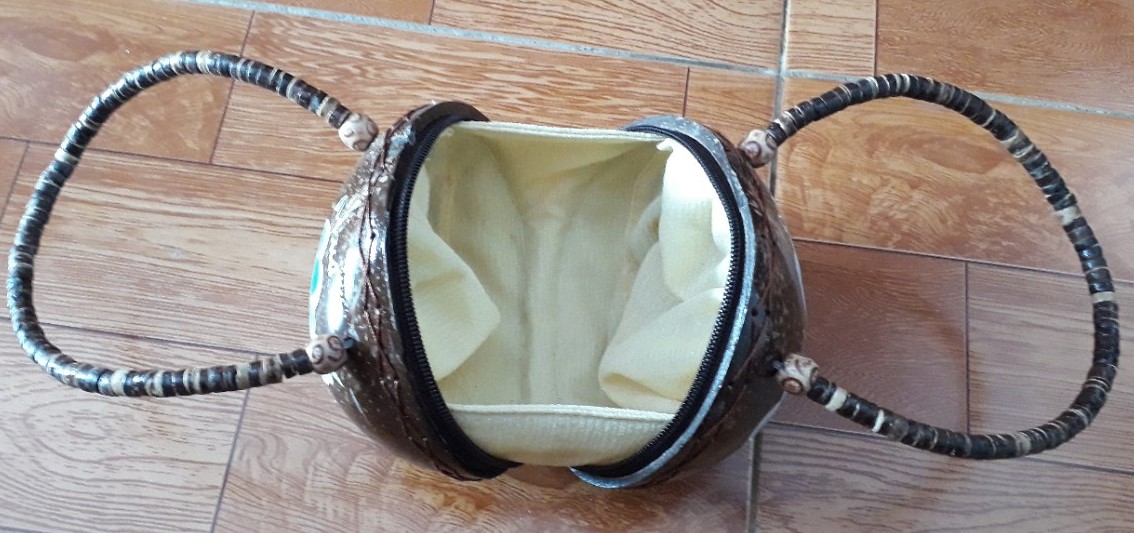 Bóp ví túi xách gáo dừa mỹ nghệ