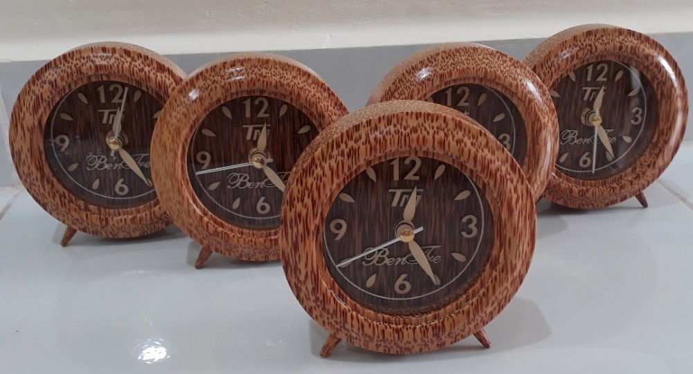 Đồng hồ tròn gỗ dừa