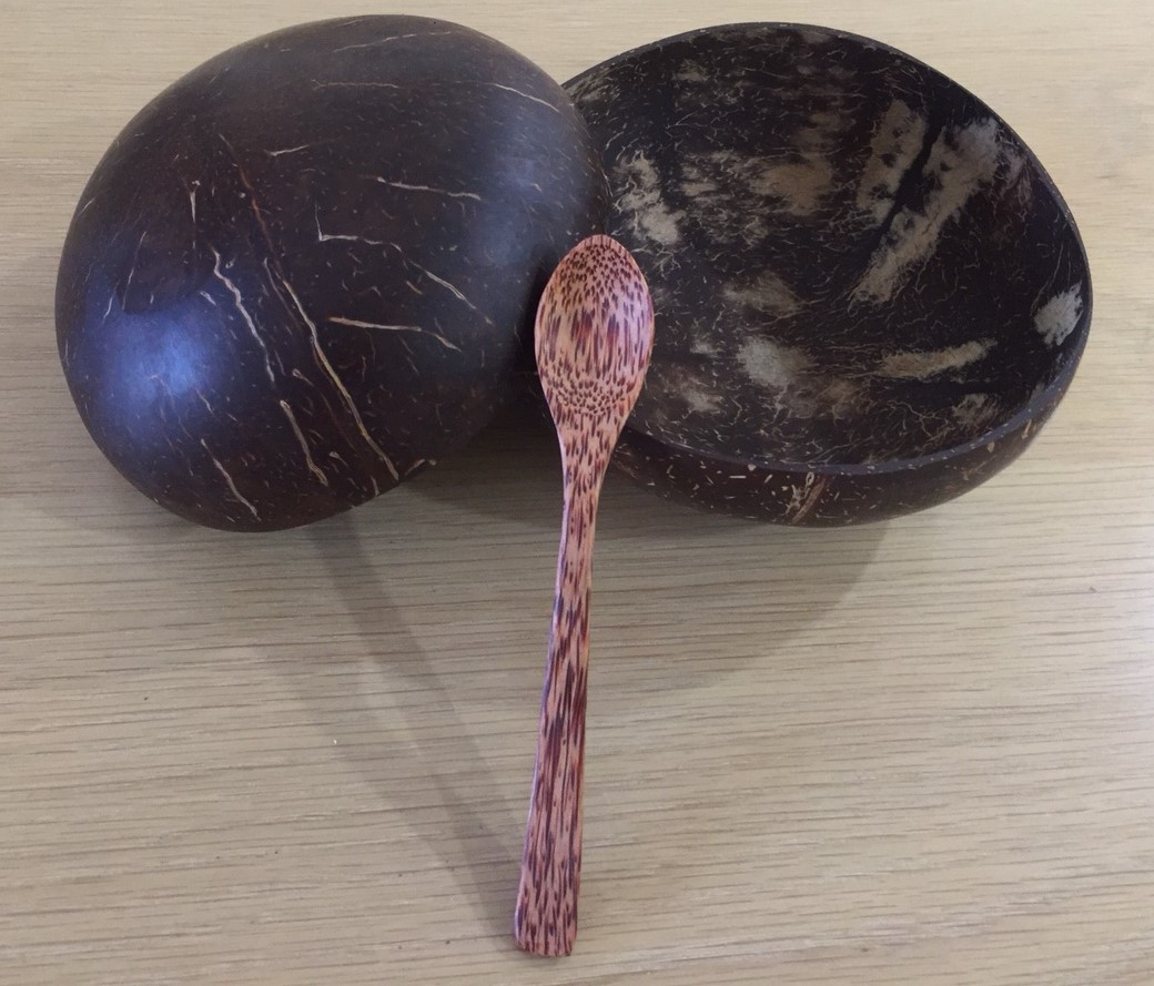 Muỗng thìa gỗ dừa mỹ nghệ size 15cm