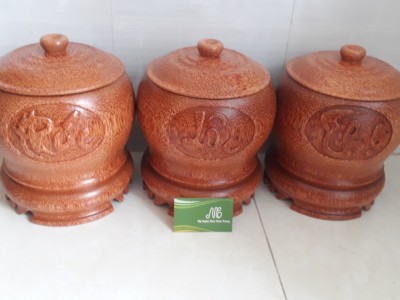 Bình giữ ấm trà gỗ dừa mỹ nghệ
