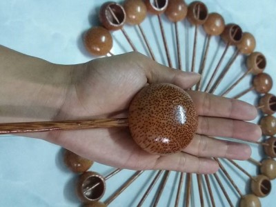 Gáo Múc Nước Tắm Phật Gỗ Dừa Mỹ Nghệ