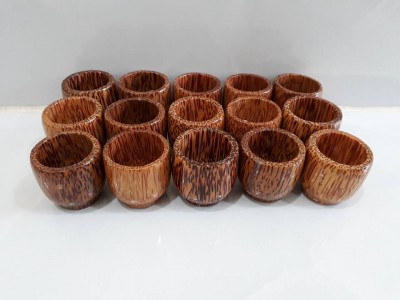 Ly Uống Rượu Gỗ Dừa Mỹ Nghệ
