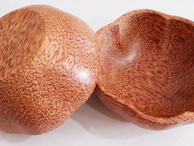 Tô Gỗ Dừa Mỹ Nghệ Hình Hoa